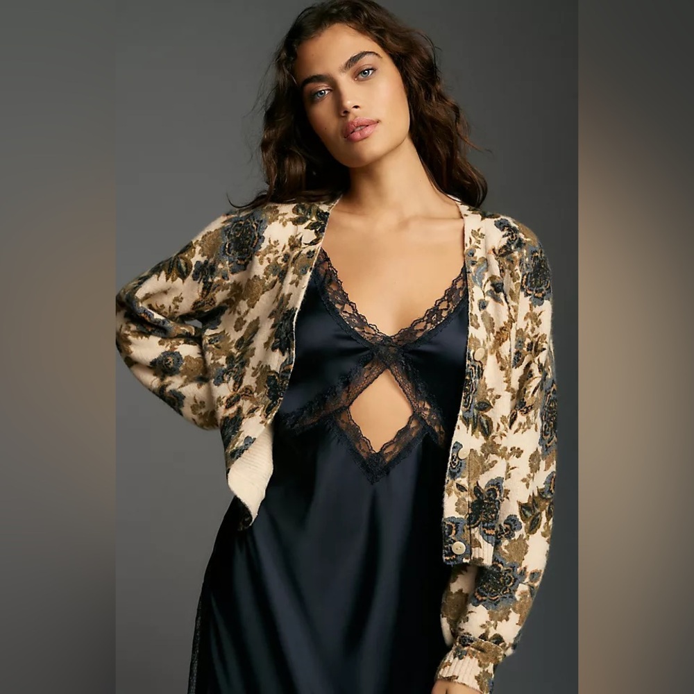 Kachel Floral Printed Cardigan